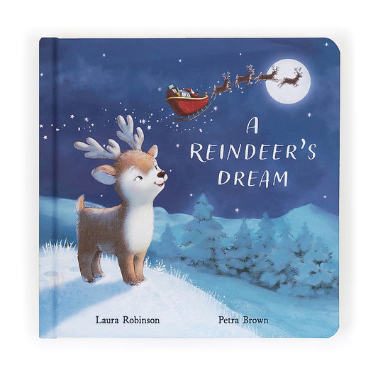 A Reindeer’s Dream Book - little Mitzi shares her hopes of joining Santa's sleigh team - story is about trying your best, helping your friends, persevering and finally taking flight.- hardback - beautiful illustrations