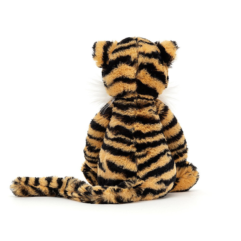 Bashful Tiger - supersoft fur - soft toy - black and orange stripes.