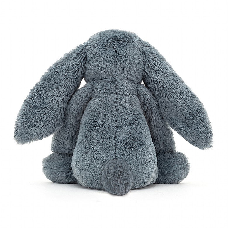 Blossom Dusky Blue Bunny - soft toy - ears and paw pads in blossom blue fabric