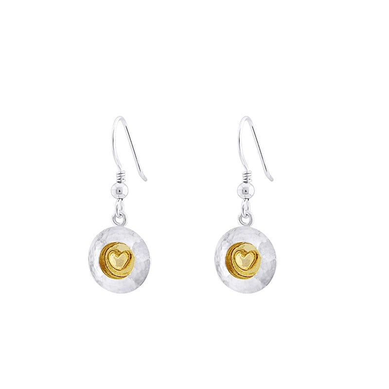 Irish Heart Drop Earrings