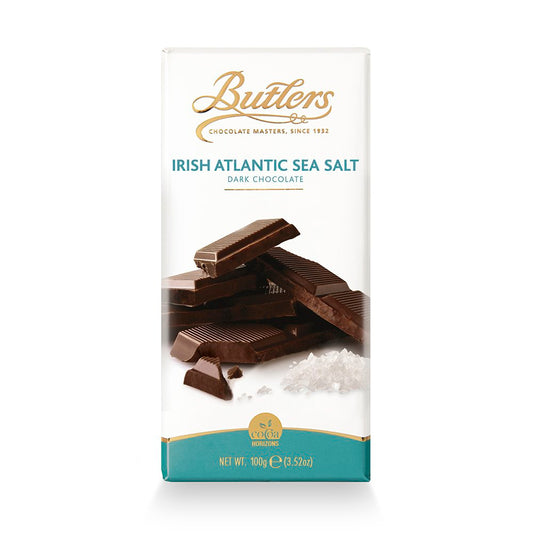 Butlers Chocolates - Dark Chocolate Bar, With Freshly Intense Atlantic Sea Salt - 100g