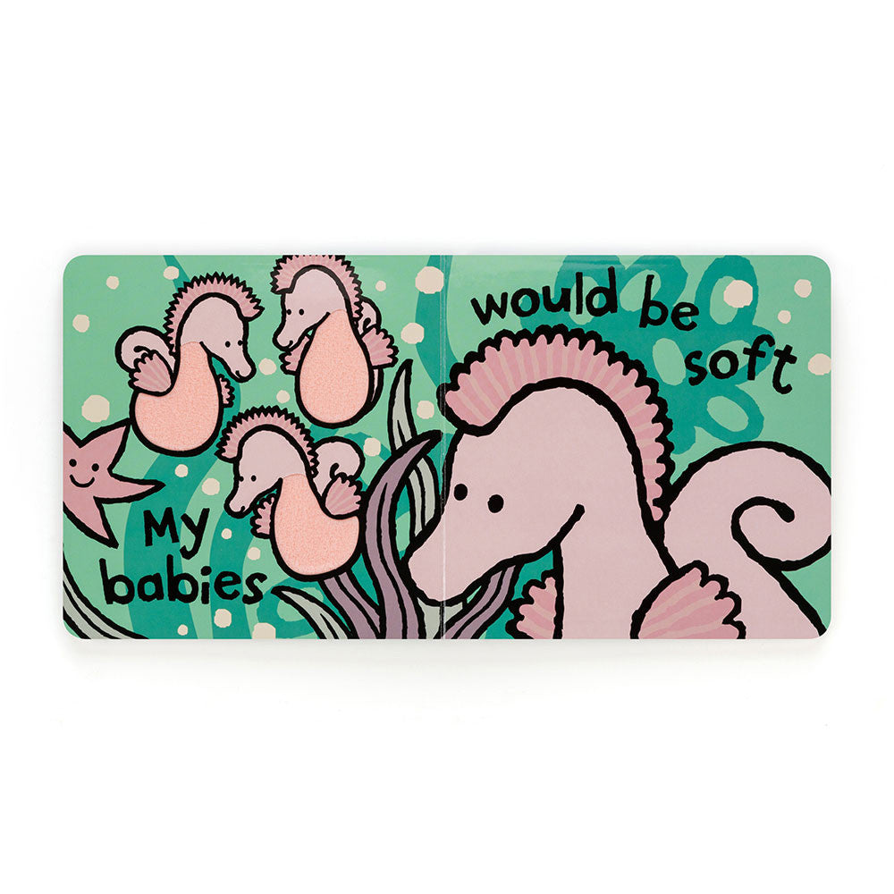 If I Were A Seahorse Board Book - pretty pink seahorse - feely panels - swirly seaweed- 
