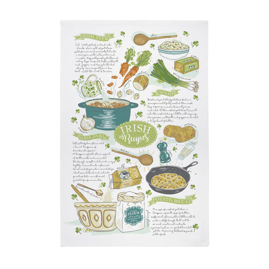 multiple Traditional Irish recipes - with the dishes illustrated  