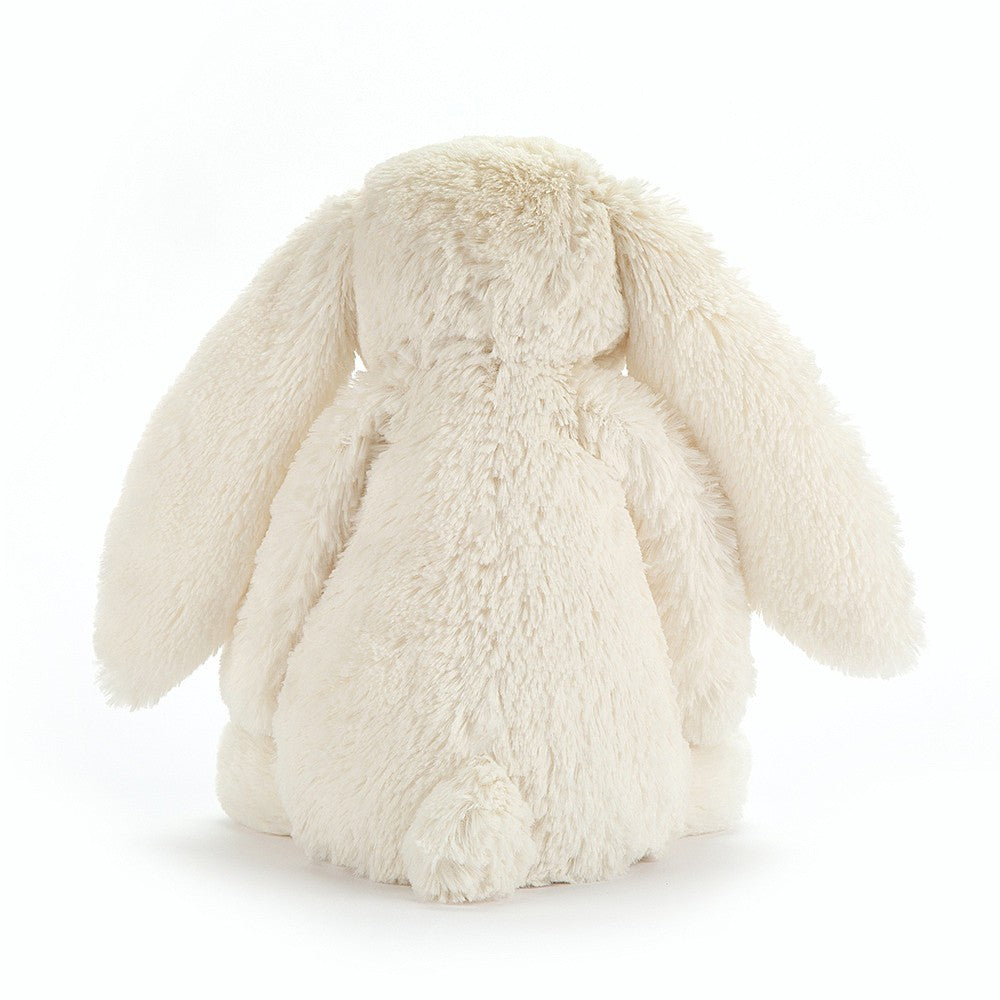 Bashful Twinkle Cream Bunny - soft toy- cream fur - silvers stars in ears -