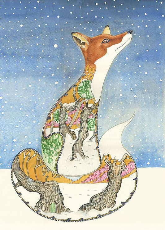 Fox in the Snow Card