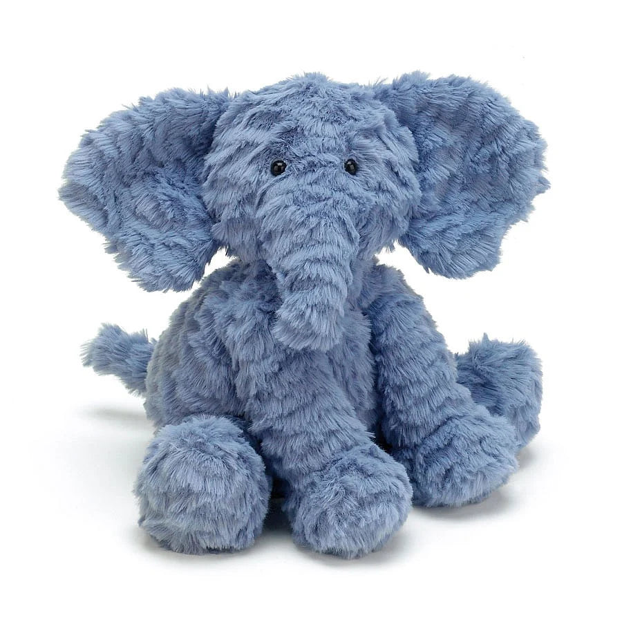 Fuddlewuddle Elephant - soft toy - soft chalky-blue -   softest fur and a big long trunk