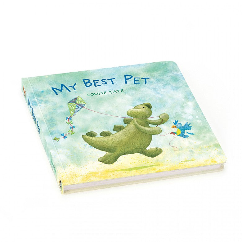 My Best Pet Book - Puppy, bunny, parrot or kitten? - My Best Pet is a book with a different suggestion - How about a dinosaur? - Meet a stegosaurus that can skateboard and do magic - that's what we call a perfect pet! - hardback book - beautiful illustrations