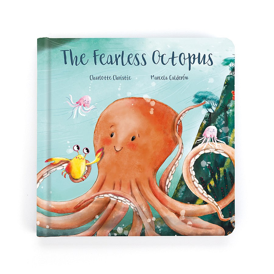 The Fearless Octopus Book - This beautifully written poetic story follows a very courageous octopus! - Adventuring can be scary - face those fears with our wriggly hero - A hardback book with gorgeous illustrations                             