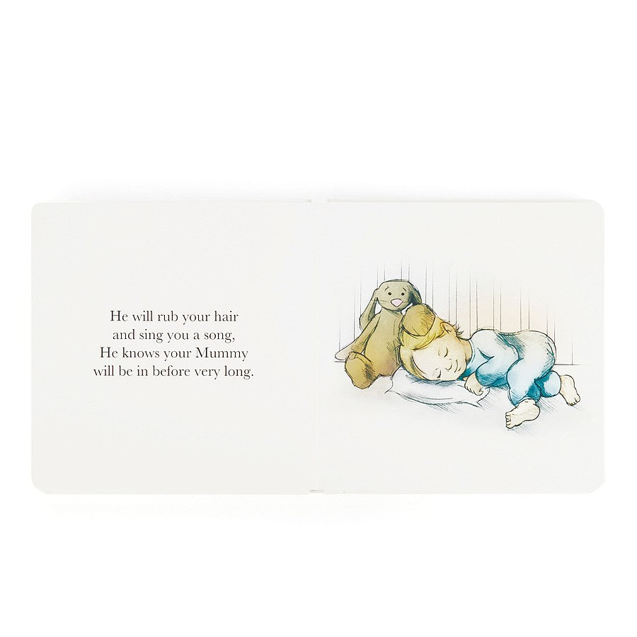 The Magic Bunny Book - a wonderful tale of a very special rabbit pal - The Magic Bunny is a loving friend who looks out for his human when Mummy is asleep - sturdy covers and charming illustrations