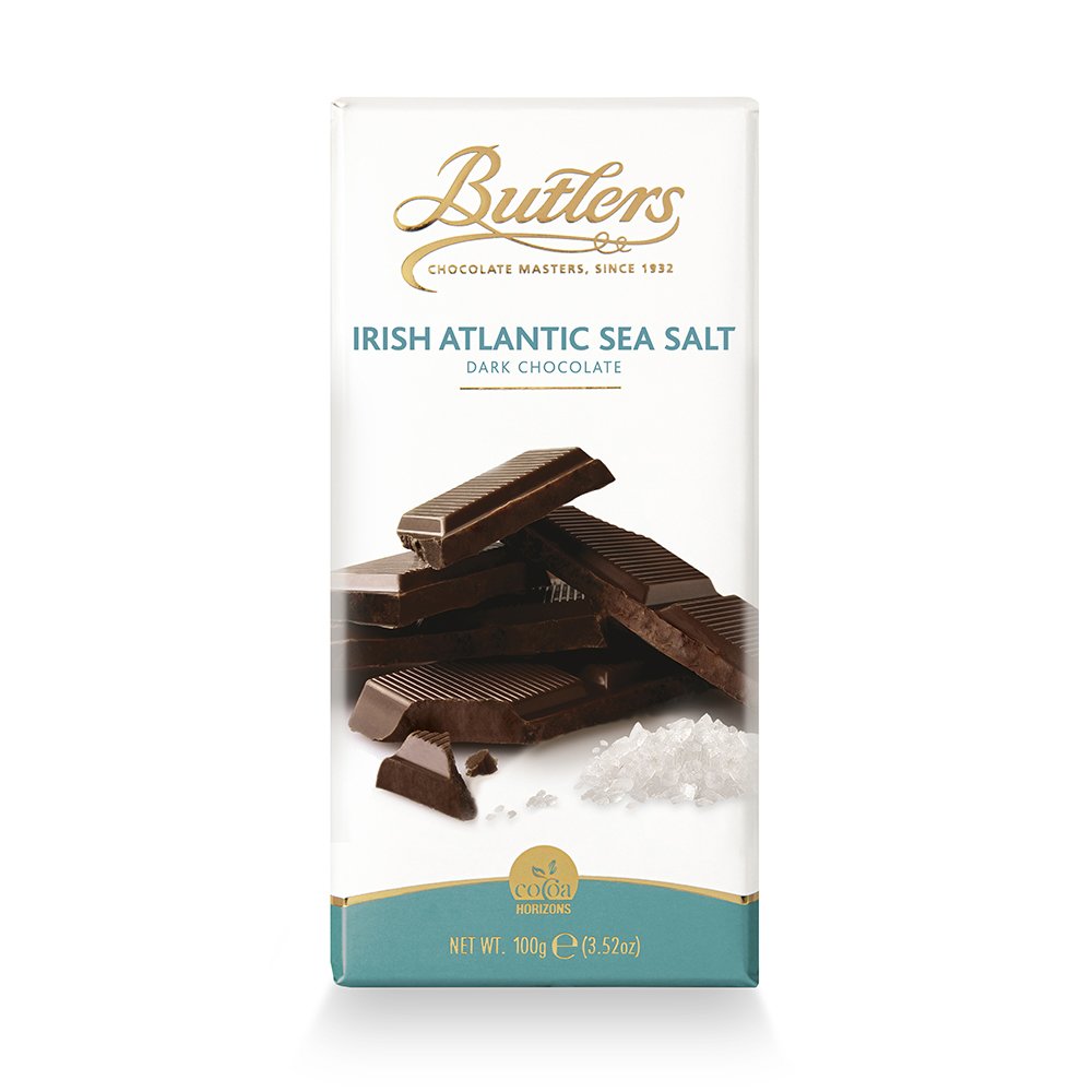 Butlers Chocolates - Dark Chocolate Bar, With Freshly Intense Atlantic Sea Salt - 90g